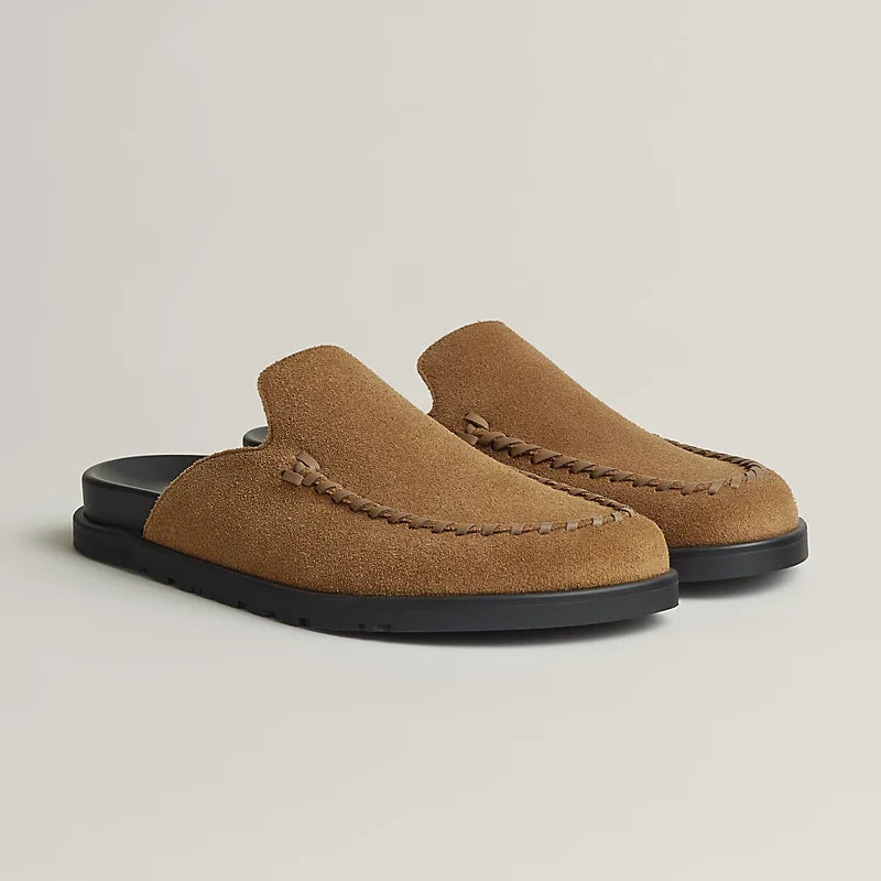 Hermès Johan Mules en Cuir Marron