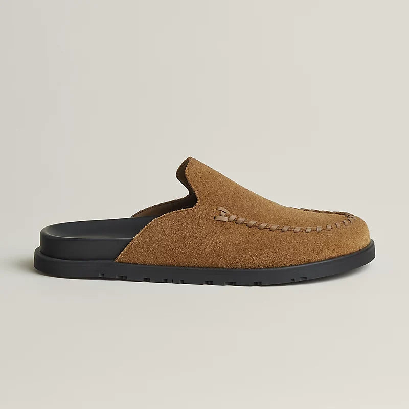 Hermès Johan Mules en Cuir Marron