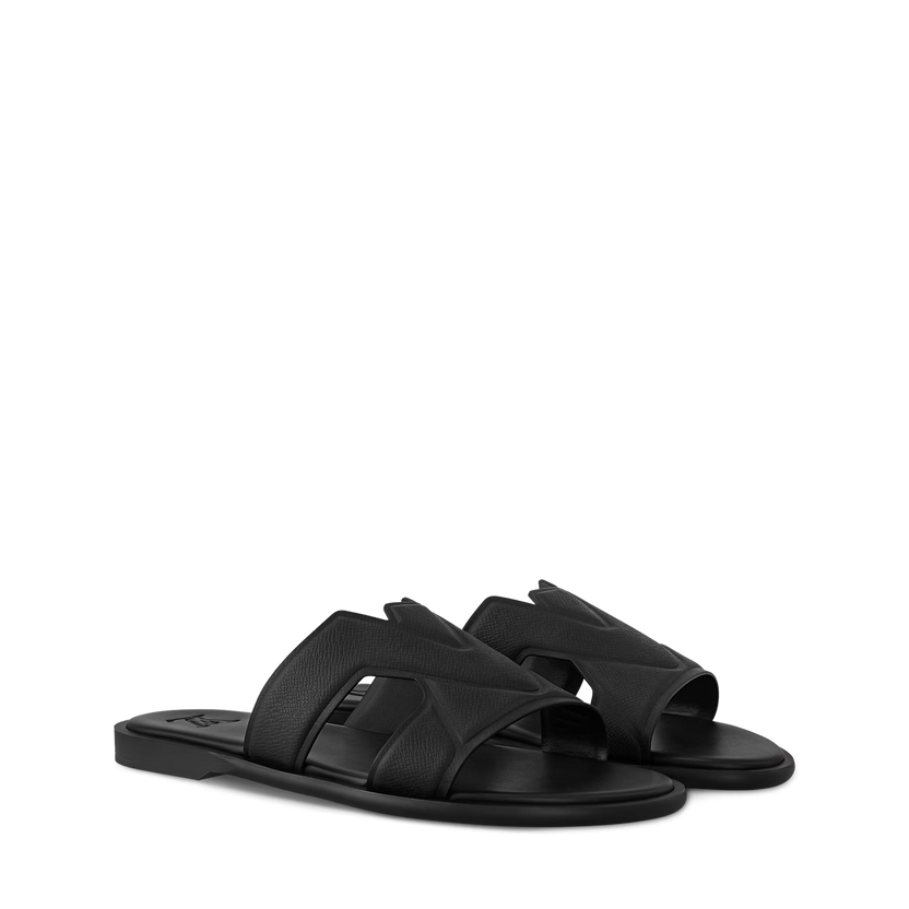 Sandales Oasis noir — Vue de face