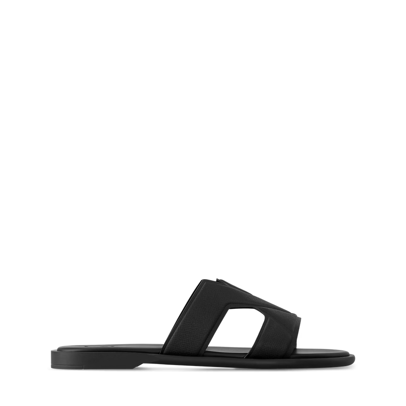 Sandales Oasis noir — Vue de profil